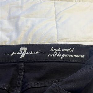 7 For All Mankind Women's Ankle Jeans - dark black